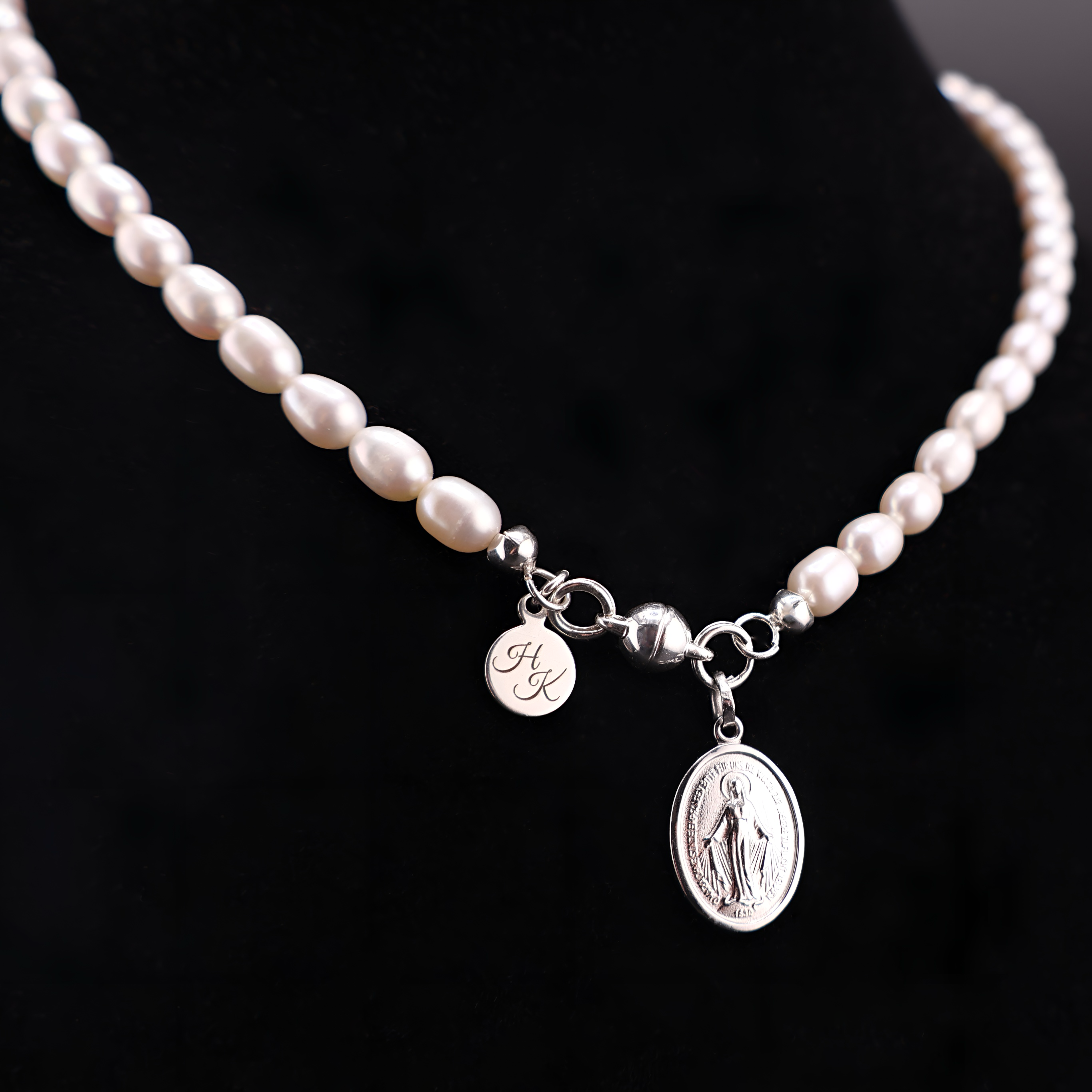 Halskette Süßwasserperlen